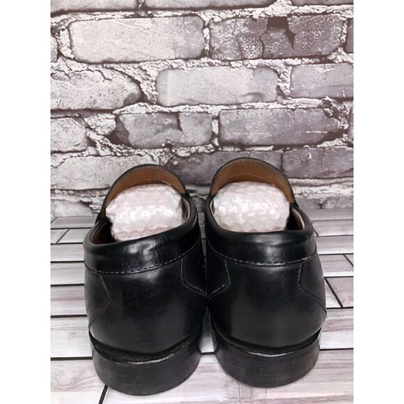 Allen Edmonds Cavanaugh Black Leather Handcrafted Penny Loafers Men’s 10.5 3E US - Picture 7 of 16